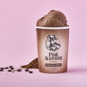 PINK ALBATROSS Helado 100% vegetal de chocolate negro 450 ml